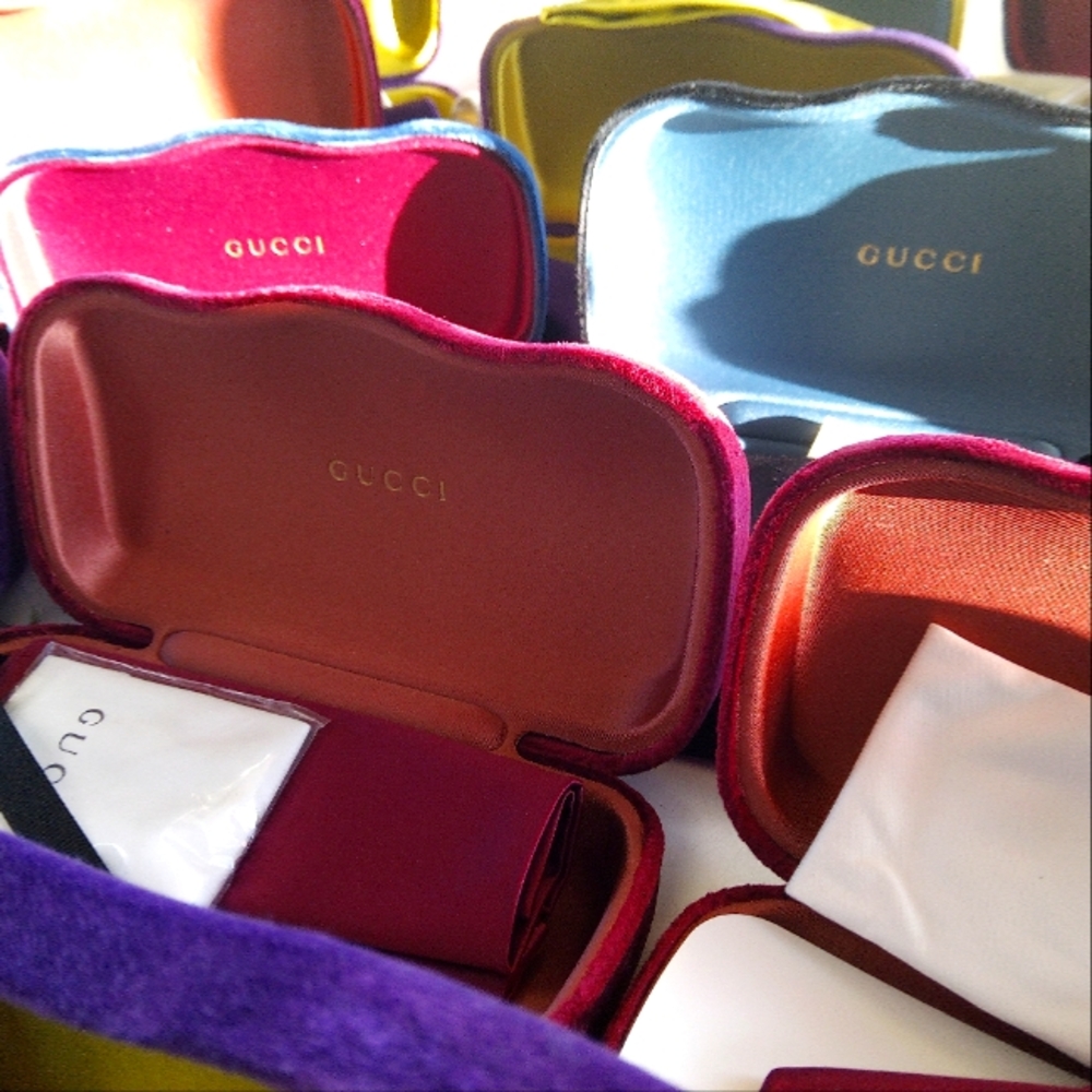 Lot of (22) Gucci Velour Sunglass Cases